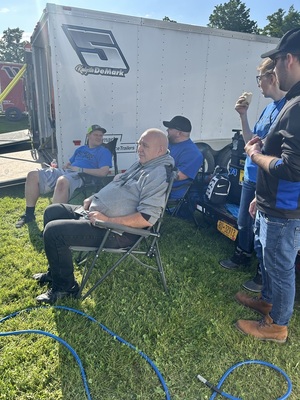 PG Racing Team 74 crew members during a race weekend